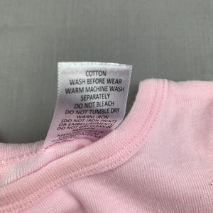 Girls Target, pink cotton bodysuit / romper, EUC, size 000