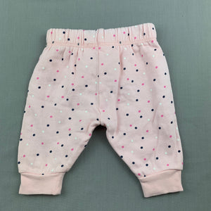 Girls Anko Baby, pink cotton fleece lined pants / bottoms, GUC, size 000
