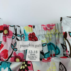 Girls Pumpkin Patch, lightweight cotton summer dress, birds, EUC, size 1