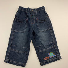 Load image into Gallery viewer, Boys Target, dark denim jeans, elasticated, Inside leg: 26cm, GUC, size 1