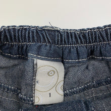 Load image into Gallery viewer, Boys Target, dark denim jeans, elasticated, Inside leg: 26cm, GUC, size 1