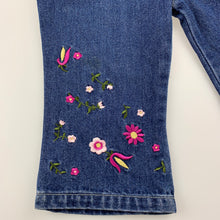 Load image into Gallery viewer, Girls Blue Ridge, blue denim pants / jeans, elasticated, GUC, size 1
