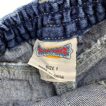 Load image into Gallery viewer, Girls Blue Ridge, blue denim pants / jeans, elasticated, GUC, size 1
