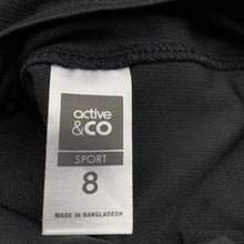 Load image into Gallery viewer, Unisex Active &amp; Co, black sports / activewear top, EUC, size 8