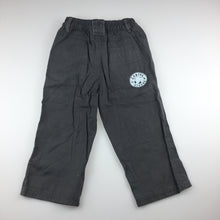 Load image into Gallery viewer, Boys Sprout, grey cotton casual pants, elasticated, EUC, size 2