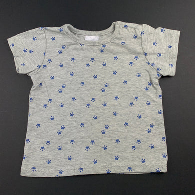 Boys Target, grey cotton t-shirt / top, EUC, size 000