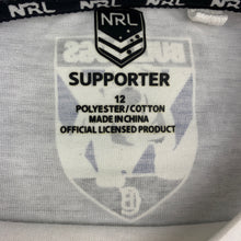 Load image into Gallery viewer, Boys NRL Official, Canterbury Bulldogs soft feel t-shirt / top, EUC, size 12