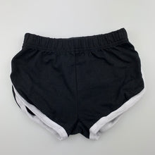 Load image into Gallery viewer, Unisex Little Edge, black &amp; white soft stretchy shorts, elasticated, GUC, size 4