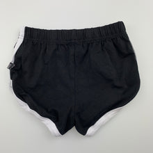 Load image into Gallery viewer, Unisex Little Edge, black &amp; white soft stretchy shorts, elasticated, GUC, size 4