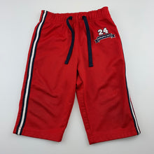 Load image into Gallery viewer, Boys Circo, lined red basketball style pants, GUC, size 12 months