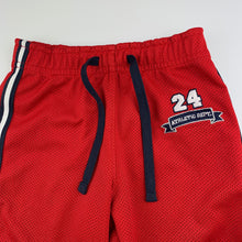 Load image into Gallery viewer, Boys Circo, lined red basketball style pants, GUC, size 12 months