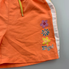 Load image into Gallery viewer, Girls Kids Stuff, orange lightweight shorts / board shorts, EUC, size 1