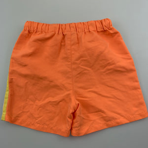 Girls Kids Stuff, orange lightweight shorts / board shorts, EUC, size 1