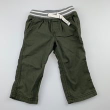 Load image into Gallery viewer, Boys Carter&#39;s, khaki cotton pants, elasticated, EUC, size 12 months