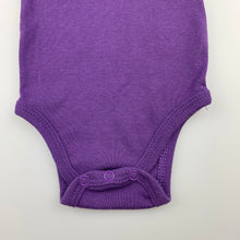 Load image into Gallery viewer, Girls Hurley, purple stretchy bodysuit / romper, GUC, size 000