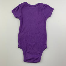 Load image into Gallery viewer, Girls Hurley, purple stretchy bodysuit / romper, GUC, size 000