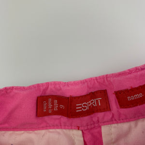 Girls Esprit, pink cotton skirt, adjustable, GUC, size 6 months