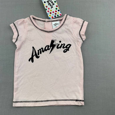 Girls Baby Berry, pink cotton t-shirt / top, amazing, NEW, size 000
