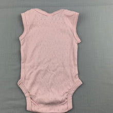 Load image into Gallery viewer, Girls Anko Baby, pink pointelle cotton bodysuit / romper, EUC, size 000