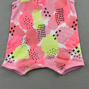 Girls Dymples, soft cotton romper, GUC, size 0000
