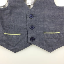 Load image into Gallery viewer, Boys Target, blue cotton wedding / formal vest, GUC, size 000