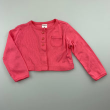 Load image into Gallery viewer, Girls Carter&#39;s, pink lightweight cotton cardigan, EUC, size 6 months