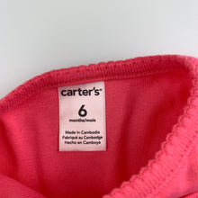 Load image into Gallery viewer, Girls Carter&#39;s, pink lightweight cotton cardigan, EUC, size 6 months