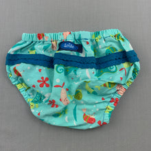 Load image into Gallery viewer, Girls Arnie, colourful cotton bloomers / nappy cover, EUC, size 0