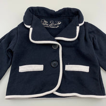 Load image into Gallery viewer, Girls Young Dimension, navy &amp; white lightweight jacket, GUC, size 1