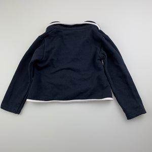 Girls Young Dimension, navy & white lightweight jacket, GUC, size 1