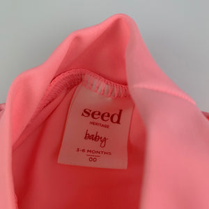 Girls Seed Baby, long sleeve rashie / swim top, dolphin, FUC, size 00