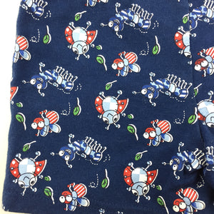 Boys Tiny Little Wonders, cotton pyjama shorts / bottoms, bugs, GUC, size 00