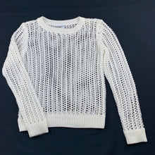 Load image into Gallery viewer, Girls Mango, cream knit lightweight sweater, GUC, size 8