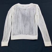 Load image into Gallery viewer, Girls Mango, cream knit lightweight sweater, GUC, size 8