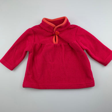 Girls Target, pink fleece sweater / jumper, GUC, size 000