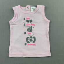Load image into Gallery viewer, Girls Baby Baby, pink soft cotton tank top, butterfly, EUC, size 0000