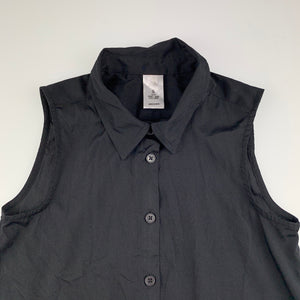 Girls Miss Understood, black lightweight top / sleeveless shirt, EUC, size 8