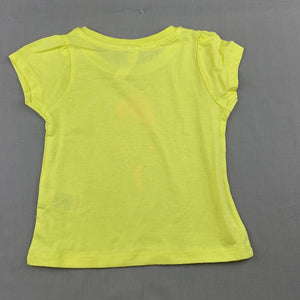 Girls Dymples, yellow cotton t-shirt / top, NEVER WORN, EUC, size 00