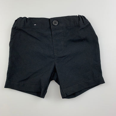 Unisex Target, black lightweight shorts, adjustable, EUC, size 000