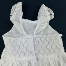 Load image into Gallery viewer, Girls Dymples, lined white floral lace party dress, GUC, size 2