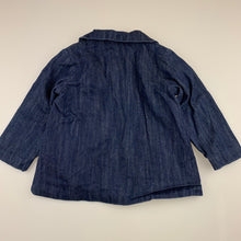 Load image into Gallery viewer, Girls Lily &amp; Dan, cotton lined dark denim jacket / coat, GUC, size 1