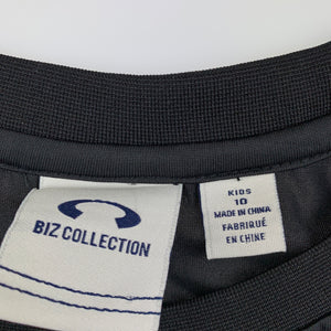 Unisex Biz Collection, black activewear top, ninja warrior, GUC, size 10
