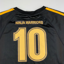 Load image into Gallery viewer, Unisex Biz Collection, black activewear top, ninja warrior, GUC, size 10