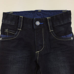 Boys Lupilu, dark denim jeans, adjustable waist, GUC, size 1