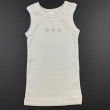 Load image into Gallery viewer, Unisex Target, white soft cotton singlet top, stars, EUC, size 000