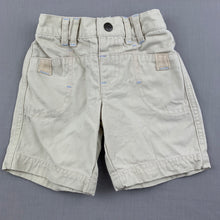 Load image into Gallery viewer, Boys Target, beige cotton shorts, elasticated, EUC, size 00