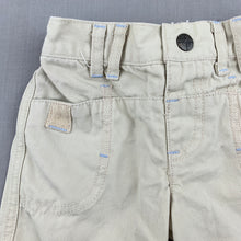 Load image into Gallery viewer, Boys Target, beige cotton shorts, elasticated, EUC, size 00