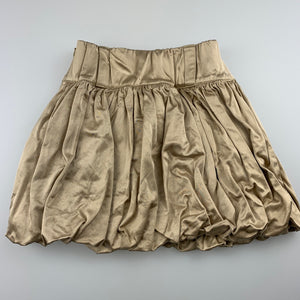 Girls BLUKIDS, cotton lined gold bubble skirt, elasticated, small mark on front, FUC, size 1-2