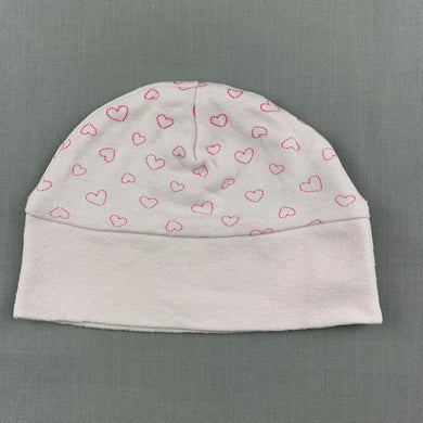 Girls Tiny Little Wonders, pink cotton beanie / hat, GUC, size 0000
