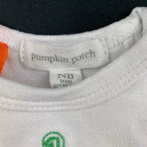 Boys Pumpkin Patch, cotton bodysuit / romper, safari, GUC, size 0000